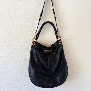 marc by marc jacobs black leather bag